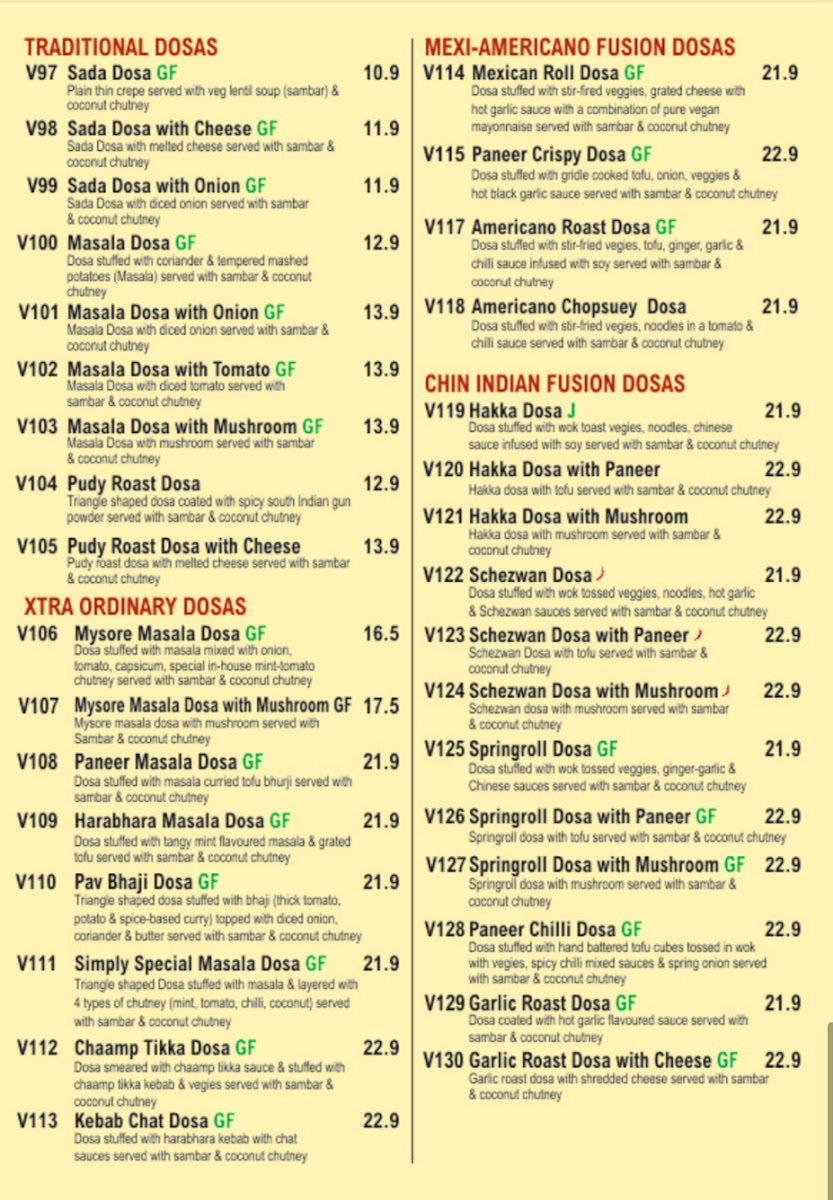 Menu Dosa Club-10