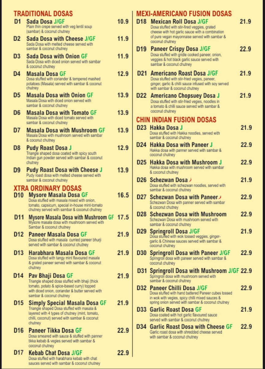 Menu Dosa Club-8